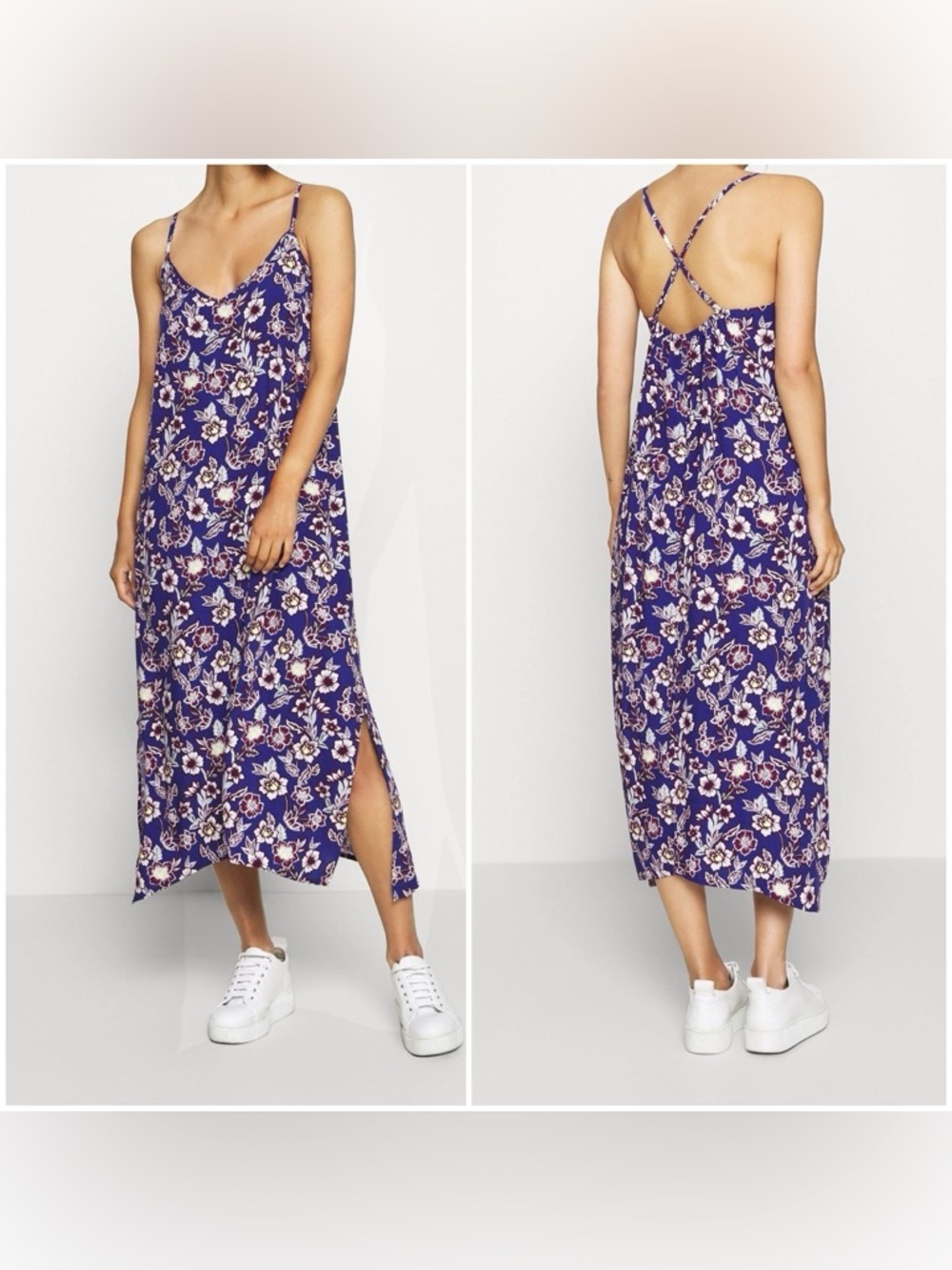 NWT - GAP - Blue Floral Cami, Midi Dress.
Size: Large P2P 20.5" (48" long)